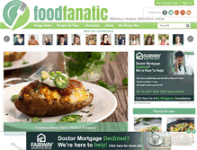 Tablet Screenshot of foodfanatic.com